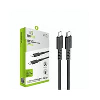 تن بلس - سلك شاحن تايب سي تو تايب سي مقاوم للقطع ب...