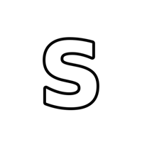 ملصق حديد حرف S