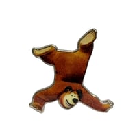 ملصق حديد شخصية الدب في فلم ماشا و الدب