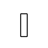 ملصق حديد حرف I