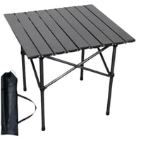 طاولة تخييم قابلة للطي مع جراب اللون أسود - 2