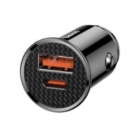 بيسوس - راس سيارة بمدخلين - 1USB + 1PD - بقوة 30 و...