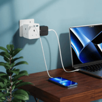 راف باور - شاحن جداري بايونير 3 مداخل طاقه ثلاثية...