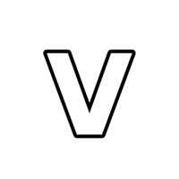 ملصق حديد حرف V