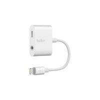 بيلكن - وصلة لايتنينق - منفذ AUX - أبيض