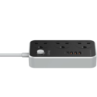 لدنيو - توصيلة كهربائية 3 أفياش + 3 مداخل USB + مد...