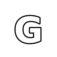 ملصق حديد حرف G