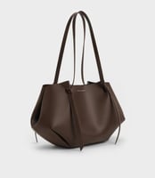 شنطة تشارلز اند كيث/مقاس لارج-Espresso Brown