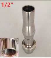 راس رغوي طويل اسيل مقاس 1/2 بوصة