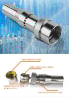 راس رغوي طويل استيل مقاس بوصة