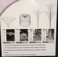 طقم نافورة صغير يشمل غطاس 10- 13 وات مع انارة صغير...