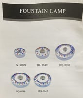 كشاف مجوف اصفر واحد بوصة مع محول مدمج 10.5 وات