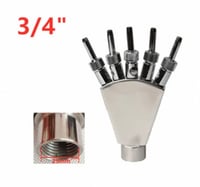 راس ذيل العنقاء والكف استيل مقاس 3/4