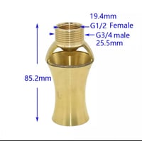 رؤؤس التاجية 3/4 نحاس