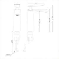 خلاط قصير VERAGO - كروم