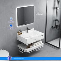 مغسلة بورسلان ( ليزر ) - أبيض لماع