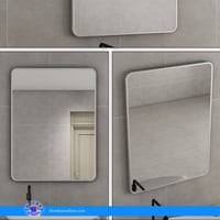 مرايا إطار المنيوم كروم مطفي