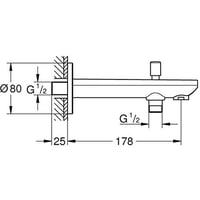 صباب خطين ( GROHE ) مخفي