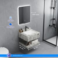 مغسلة بورسلان ( ليزر ) - رمادي