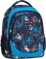 حقيبة مدرسية 3 سحاب لون ازرق