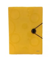 ملف جيوب مع حبل للاغلاق لون برتقالي