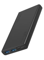 بطاريه متنقله متعدد المخارج 10000 mAh أسود Premium...