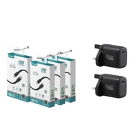 2 فيش جداري من مور + 4 كيابل شحن من ليون اكس