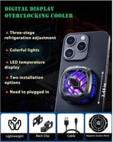 مبرد + شاحن لاسلكي مغناطيسي 15 واط