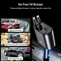 شاحن سيارة بقوة 120 واط مع اسلاك مدمجة من فون بلان...