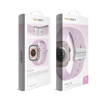 هلمت - سوار جلدي أنيق مقاوم للماء ساعة ابل يدعم مق...