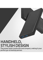 بطاريه متنقله متعدد المخارج 10000 mAh أسود Premium...