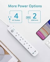 انكر- توصيله كهربائيه 4 منافذ طول 2 متر