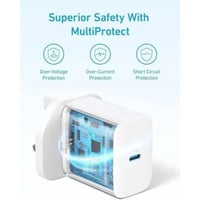 فيش جداري 20 واط من انكر مع كيبل شحن تايب سي