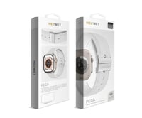 هلمت - سوار جلدي أنيق مقاوم للماء ساعة ابل يدعم مق...