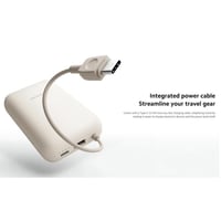 شاومي - بطارية متنقلة 10000 ملي امبير مدمج كيبل تا...