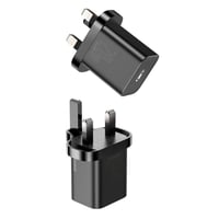 بيسوس شاحن جداري PD بقوة 20 واط من - اسود