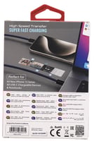 بروميت كابل مضفر من القماش يو اس بي سي 60 وات طول...