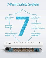 انكر- توصيله كهربائيه 4 منافذ طول 2 متر