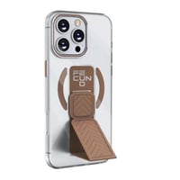 كفر جوال ايفون 16 مع مسكة لون بني FECUND