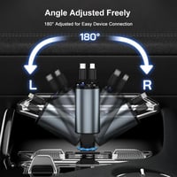 شاحن سيارة بقوة 120 واط مع اسلاك مدمجة من فون بلان...
