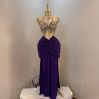 بدلة رقص مصري لولو فخمة وأنيقة متعددة الالوان