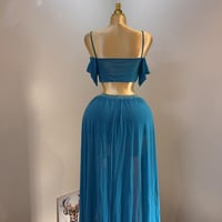 بدلة رقص شرقي فخمة تركوازي