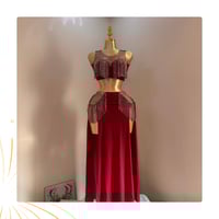 بدلة رقص شرقي لامعة وانيقة متعددة الالوان