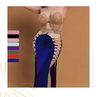 بدلة رقص مصري فخمة وأنيقة متعددة الالوان