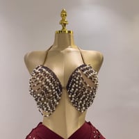 بدلة رقص مصري لولو فخمة وأنيقة متعددة الالوان