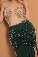 بدلة رقص مصري لولو فخمة وأنيقة متعددة الالوان