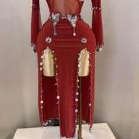 فستان رقص مصري متعدد الالوان