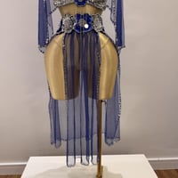 بدلة رقص مصري فخمة بثلاث قطع