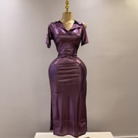 جلابية ليندا الجديدة اللامعة متعددة الألوان