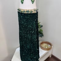 بدلة رقص مصري فخمة تطريز يدوي